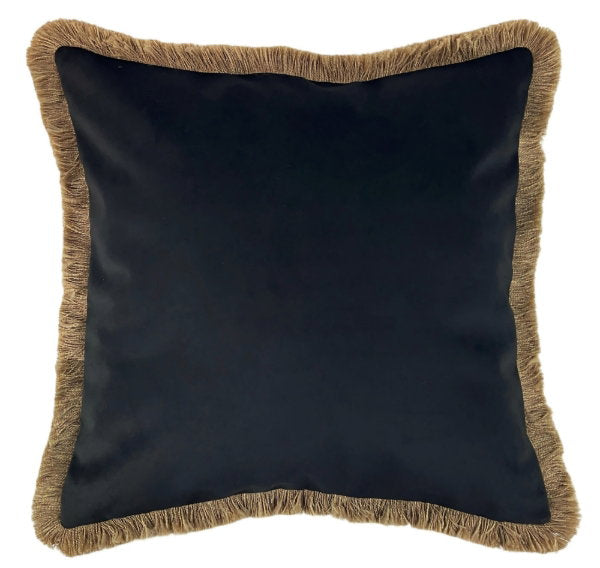 Malini Large Black Verona Cushion