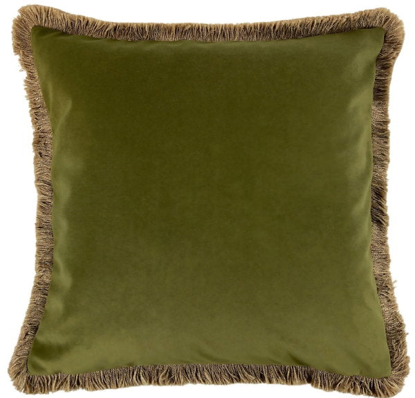 Malini Large Olive Verona Cushion