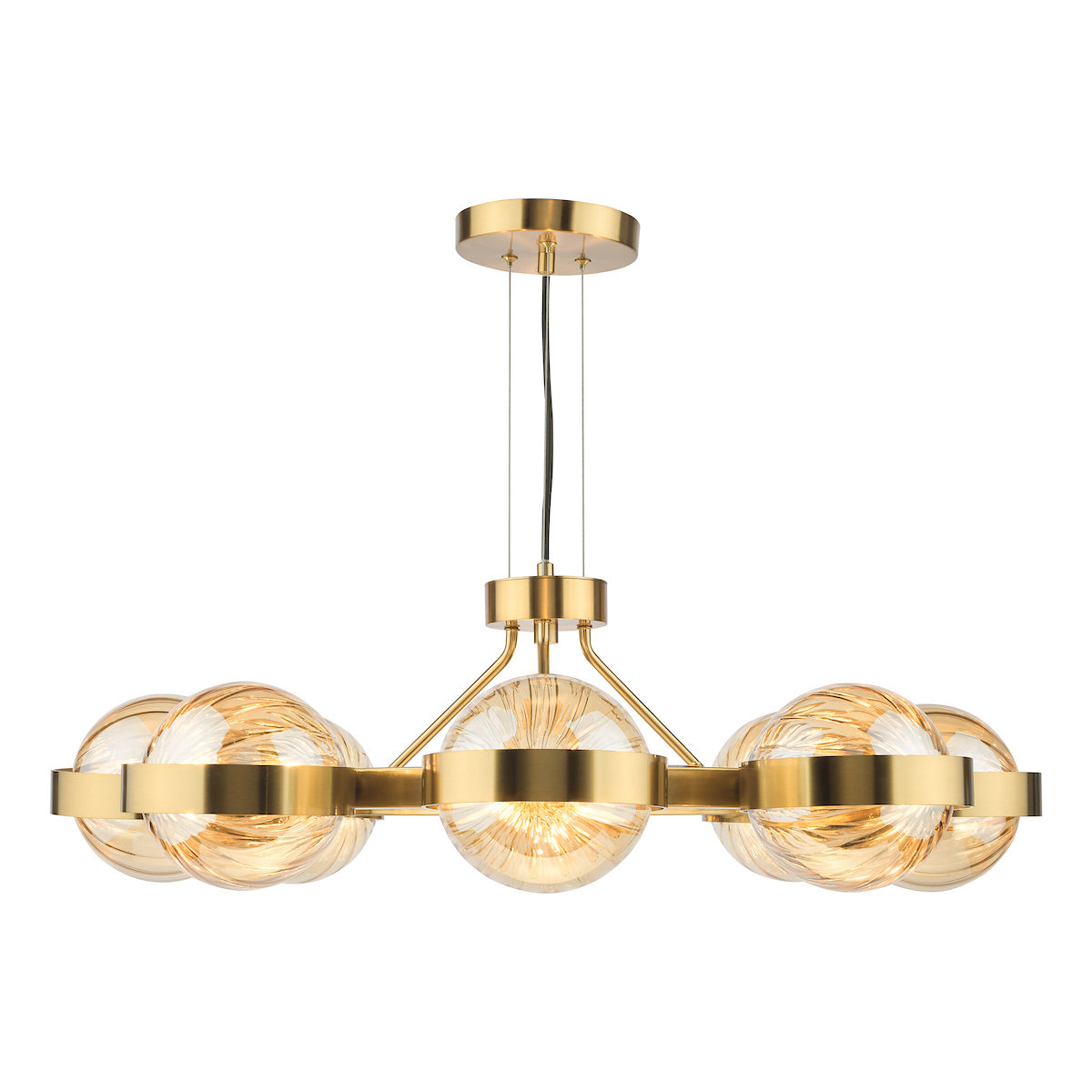 Ophira Antique Gold 8 Light Ceiling Pendant