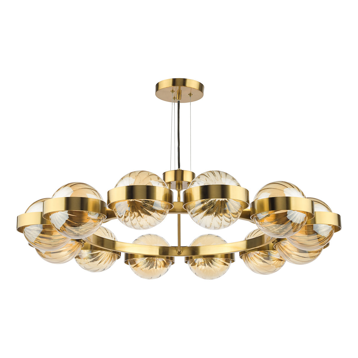 Ophira Antique Gold 12 Light Ceiling Pendant
