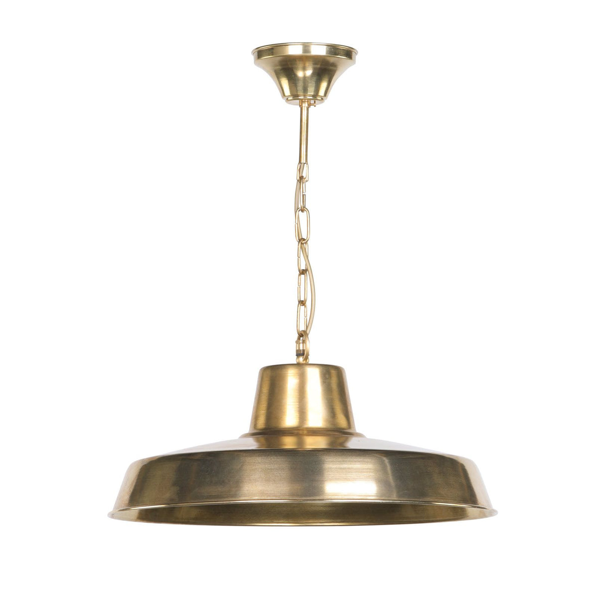 Penzance Natural Brass Outdoor Pendant IP23