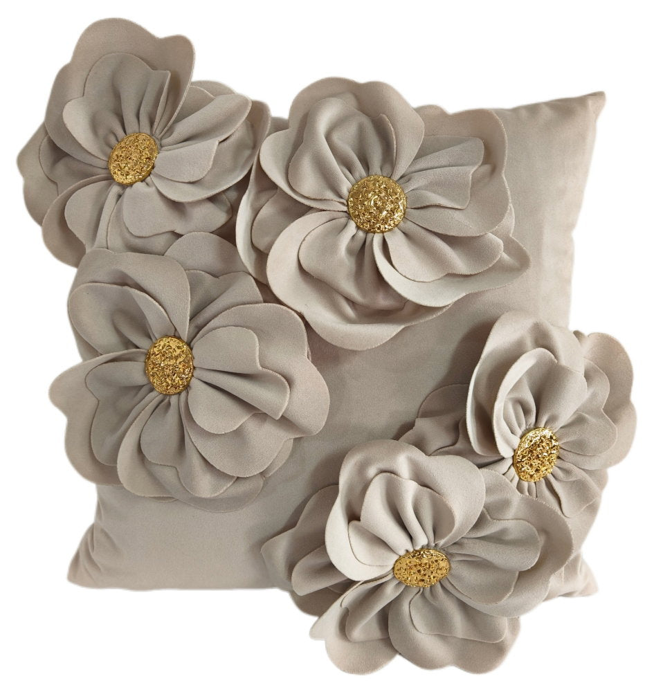 Paul Moneypenny Ivory Blooming Wonderful Cushion