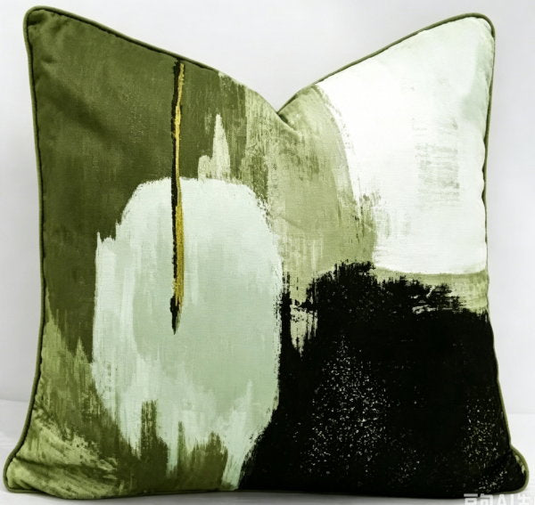 Malini Small Geneva Olive Green Cushion