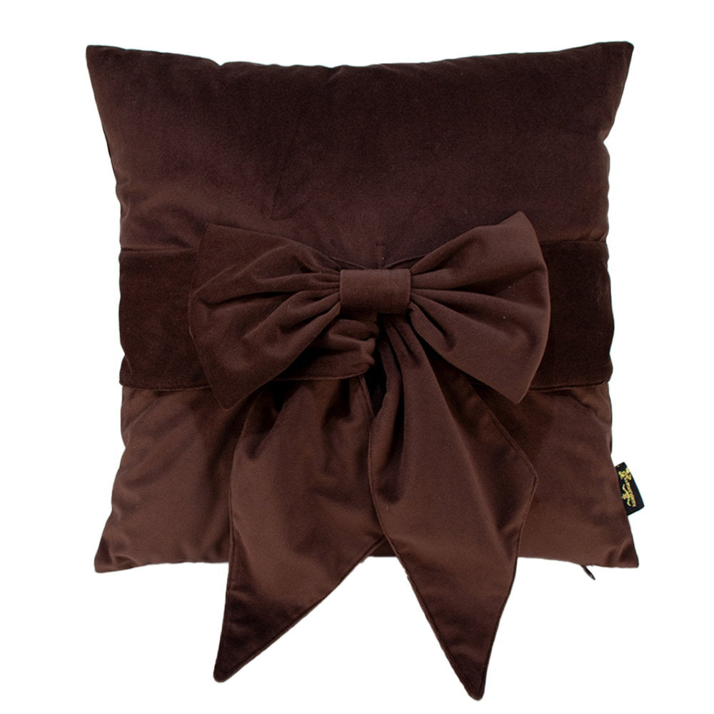 Paul Moneypenny Tiedup Choc Bown Cushion