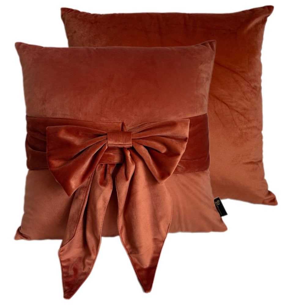 Paul Moneypenny Tiedup Orange Cushion