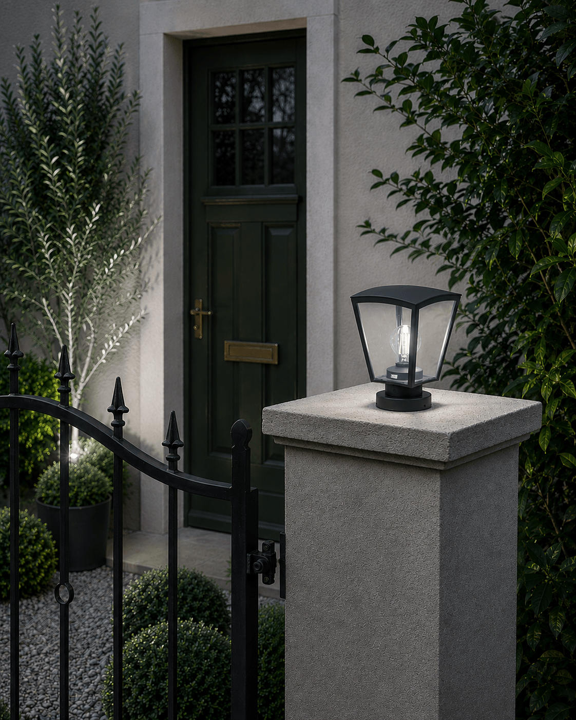 Sawyer Anthracite Pillar Top