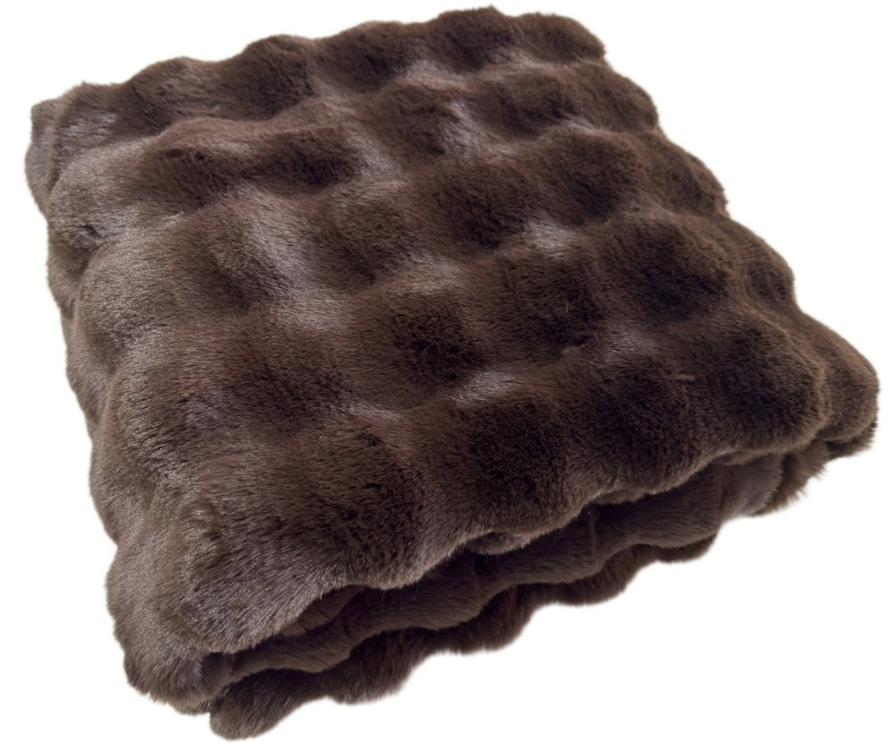 Malini Raffles Chocolate Brown Throw