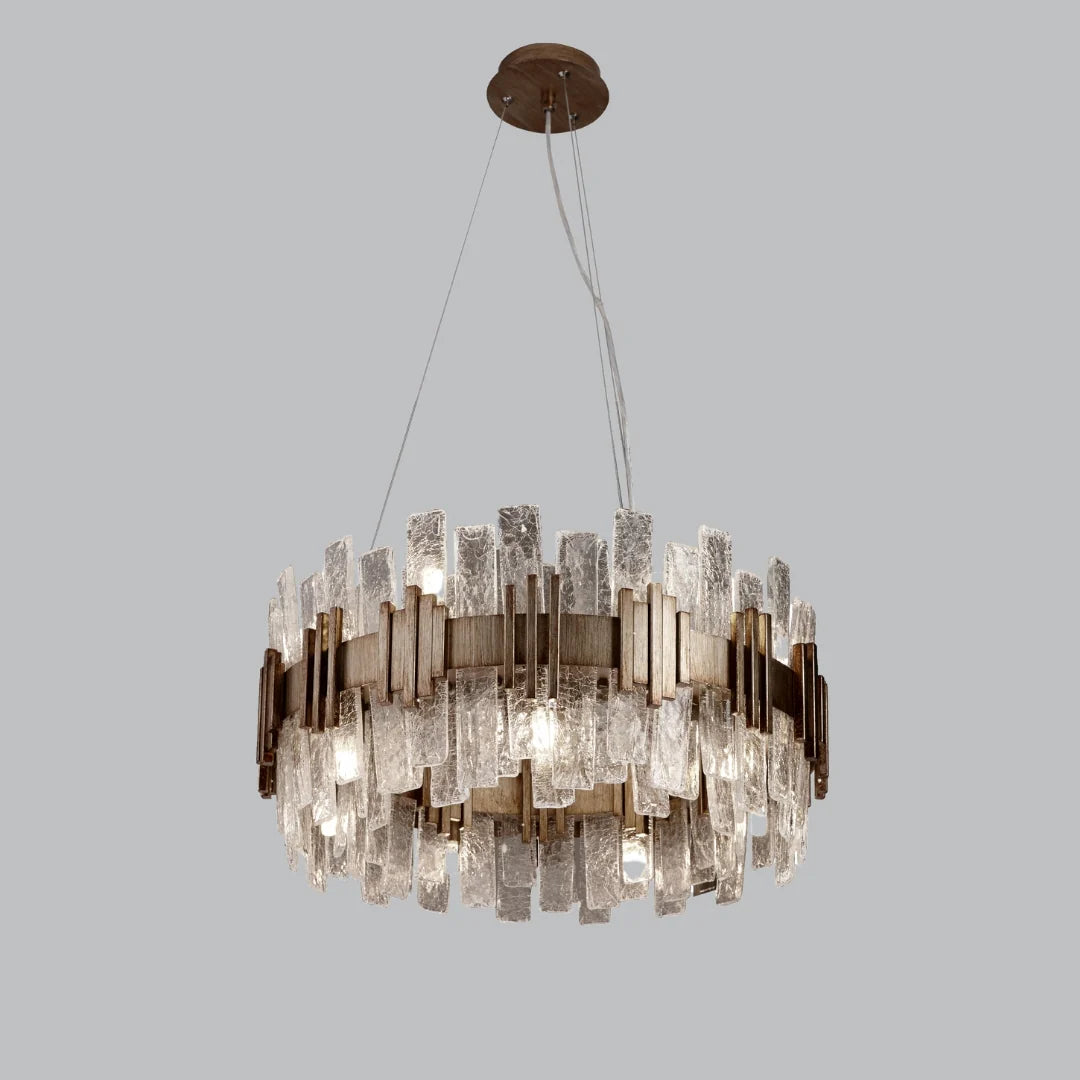 Saiph 60cm Antique Gold Chandelier