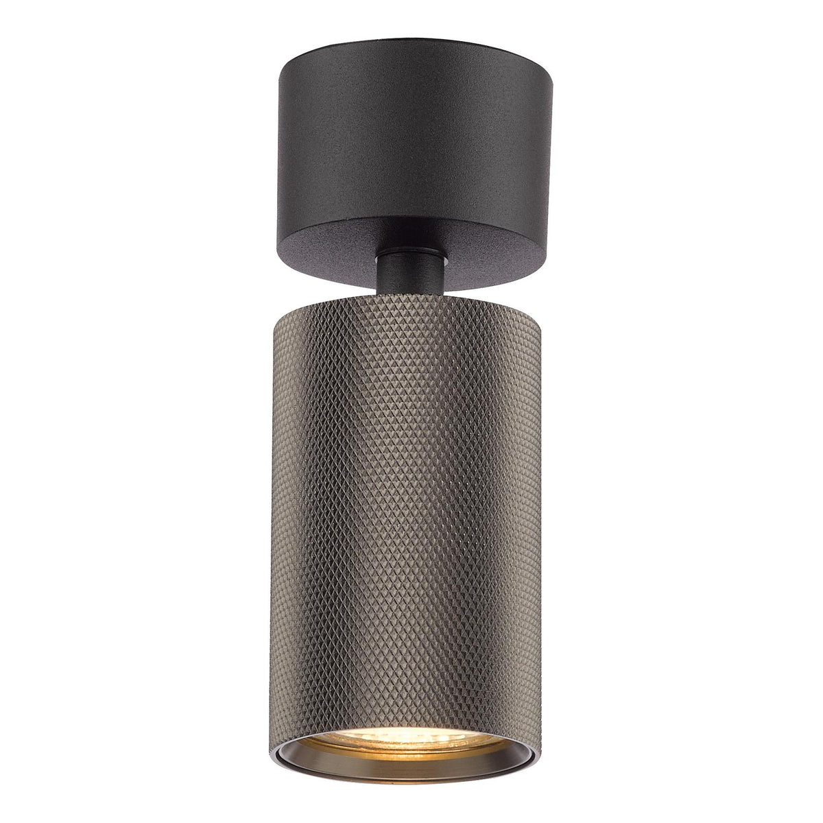 Yamis Single Spotlight Knurled Bronze and Matt Black