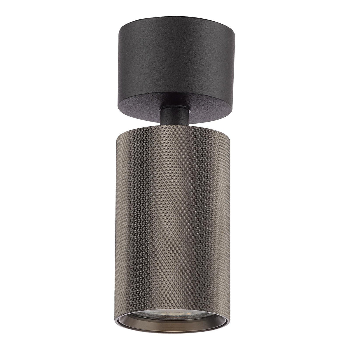 Yamis Single Spotlight Knurled Bronze and Matt Black