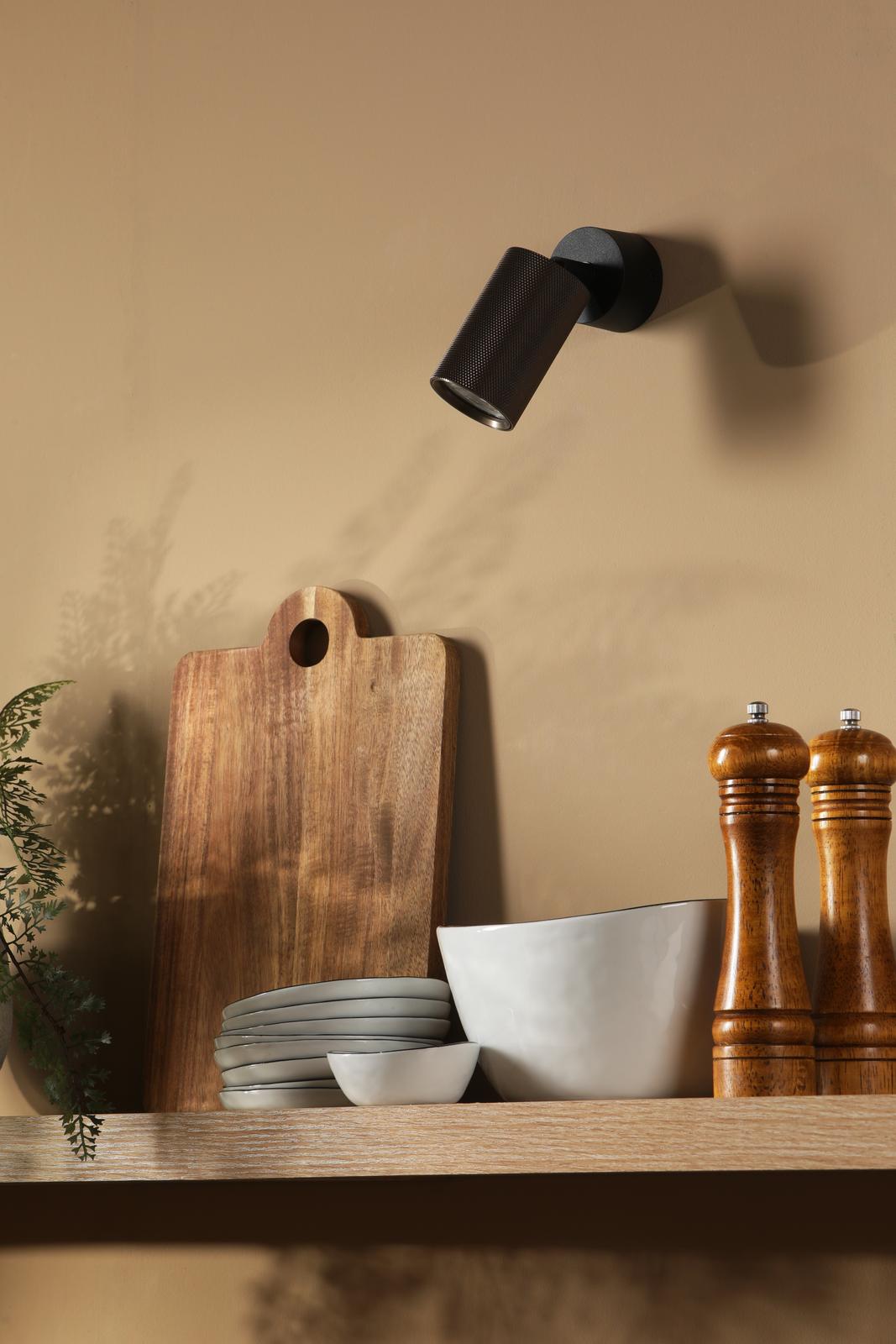 Yamis Single Spotlight Knurled Bronze and Matt Black