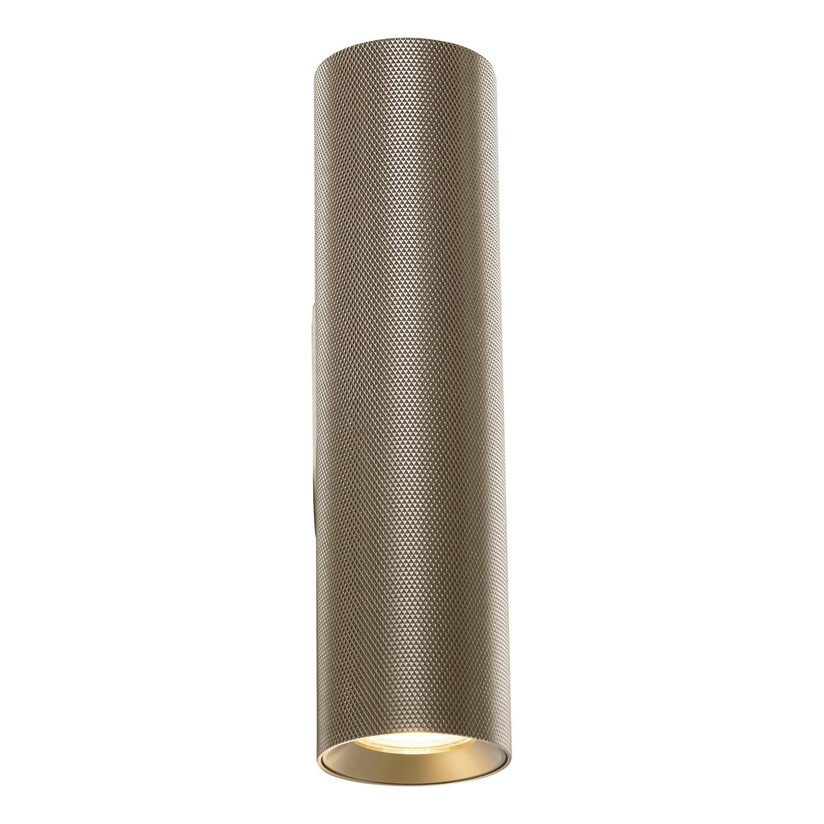 Yamis 2 Light Wall Light Knurled Bronze