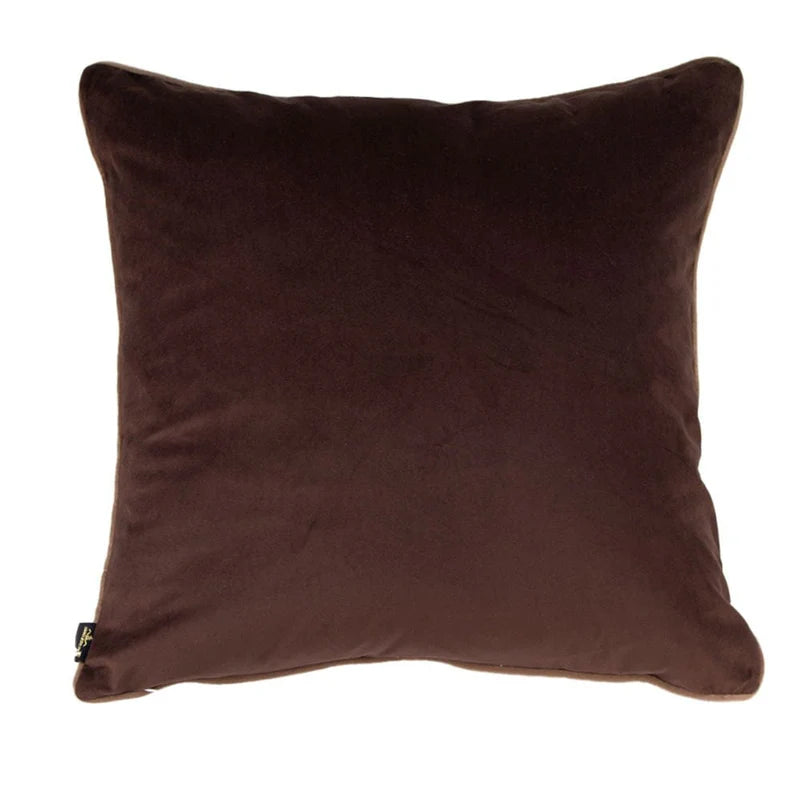 Paul Moneypenny Large Two Faced Chocolate & Taupe Cushion