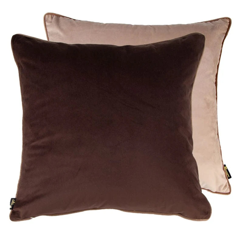 Paul Moneypenny Large Two Faced Chocolate & Taupe Cushion