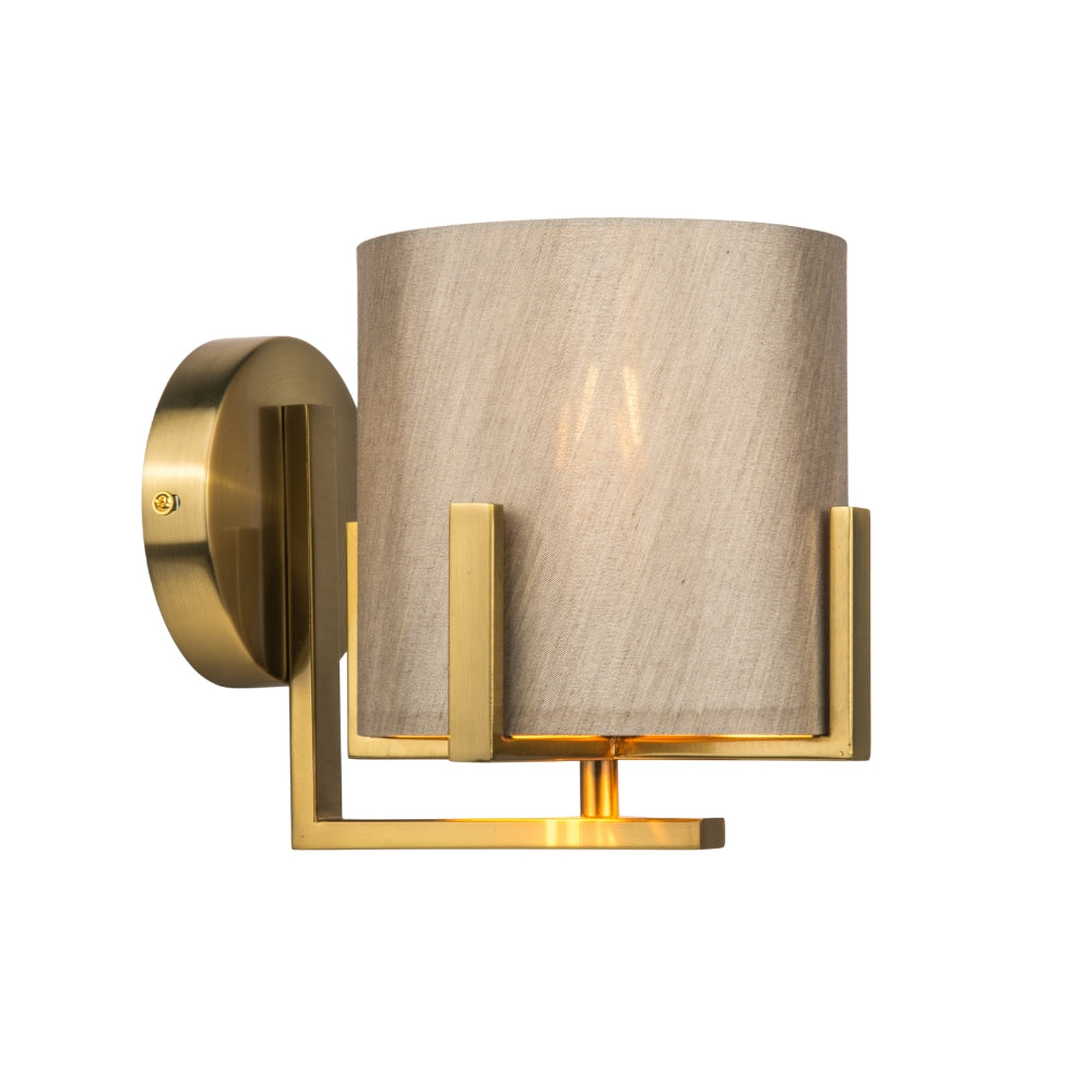 Hadden Satin Brass Wall Light