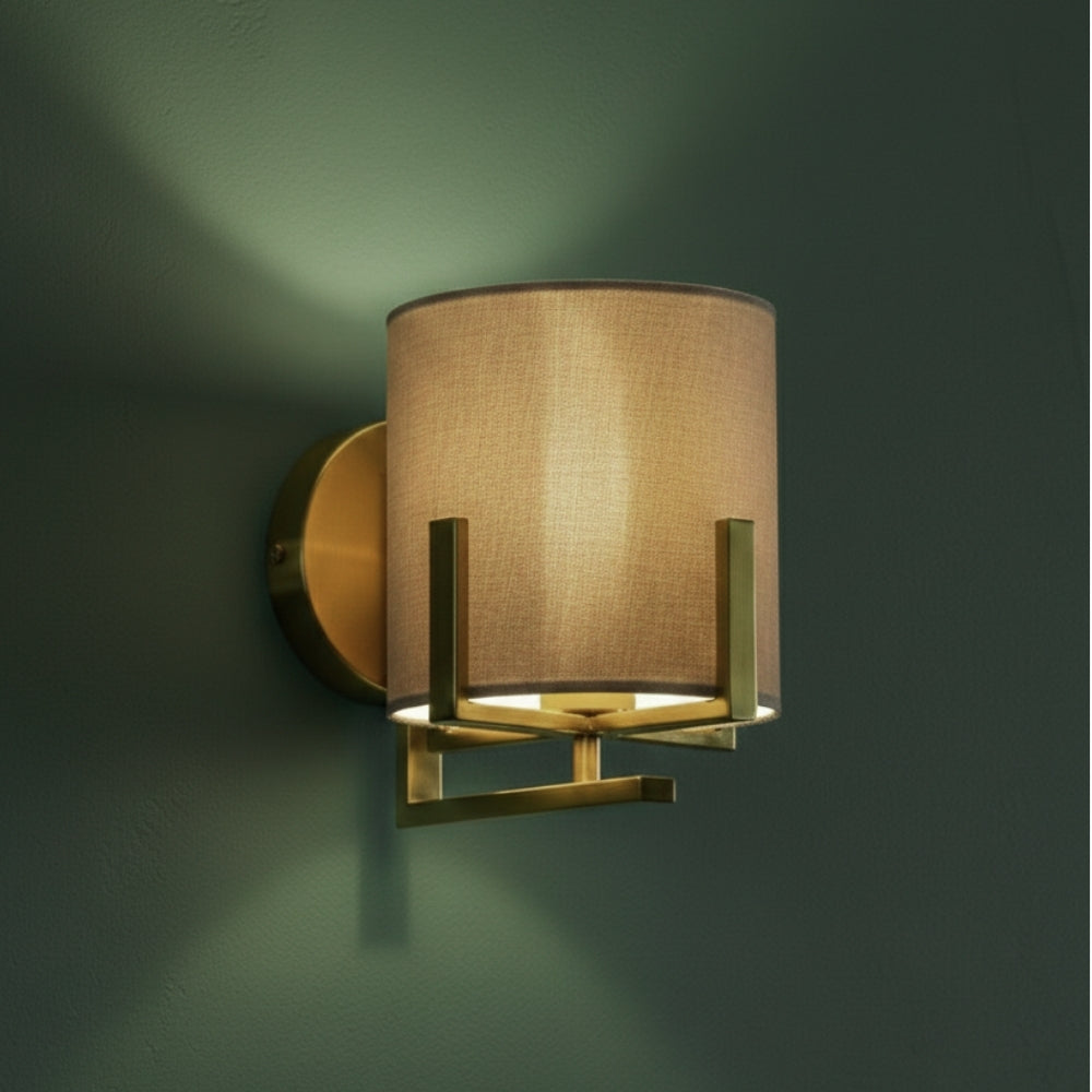 Hadden Satin Brass Wall Light