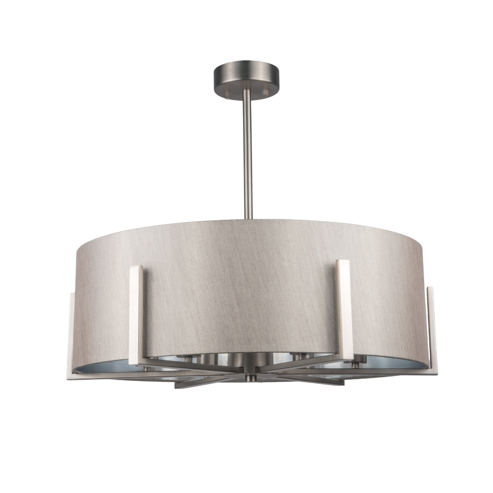 Hadden 6 Light Satin Chrome Pendant