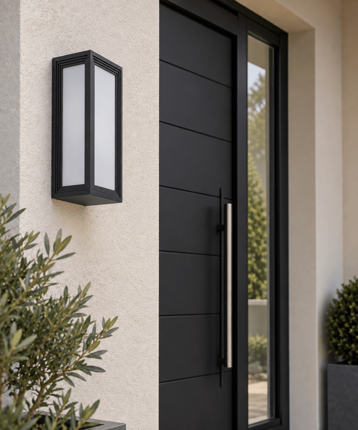 Keating Anthracite Wall Light IP54