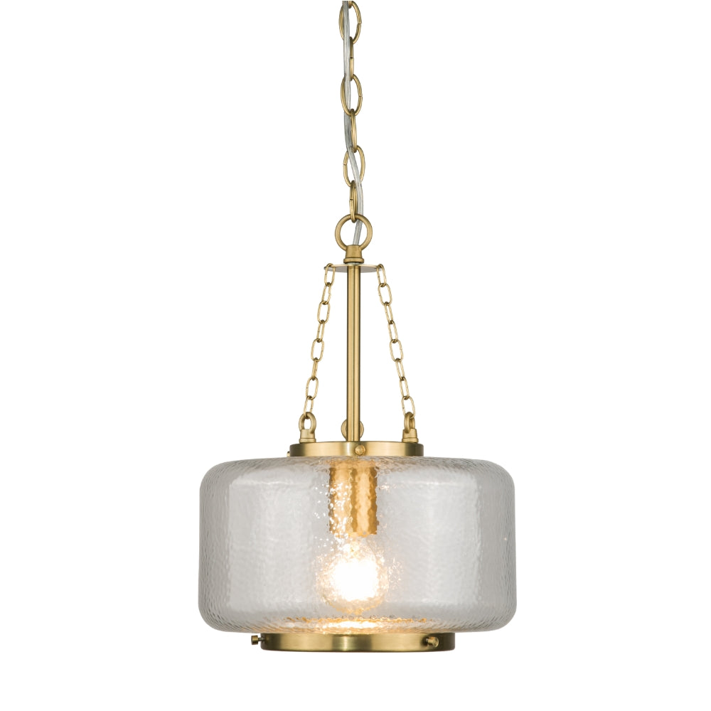 Kimi Cylinder Brass Pendant
