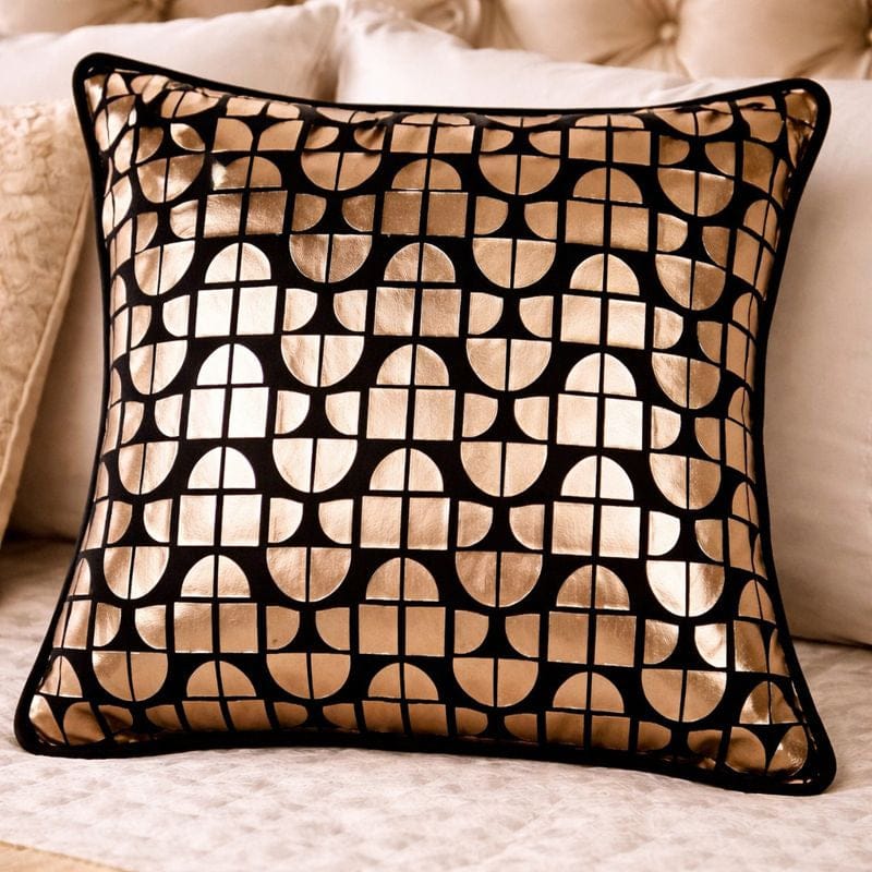 Paul Moneypenny Black & Gold Cushion