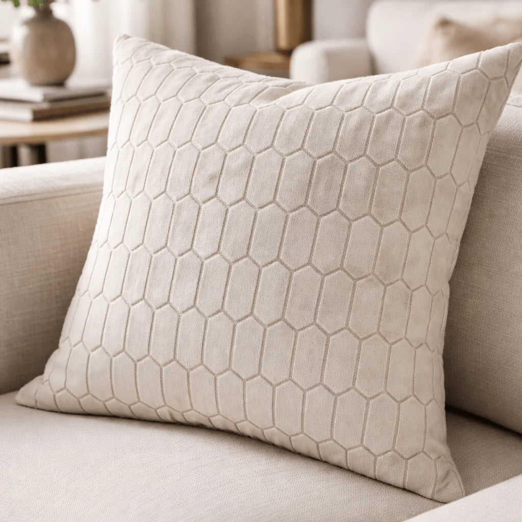 Malini Albie Small Ivory Cushion