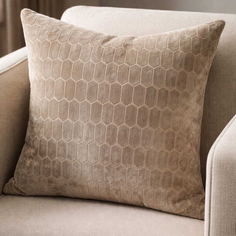Malini Albie Small Taupe Cushion