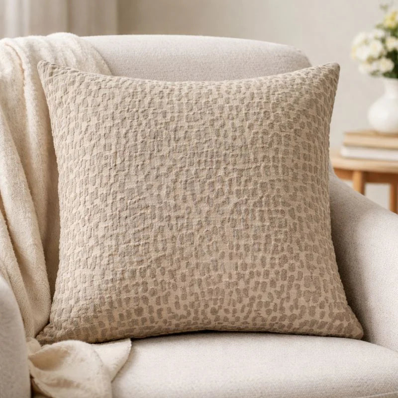 Malini Large Melody Taupe Cushion