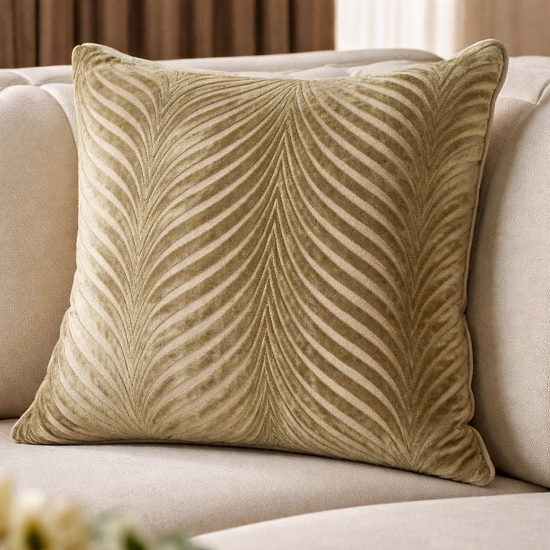Malini Large Olive Rada Cushion
