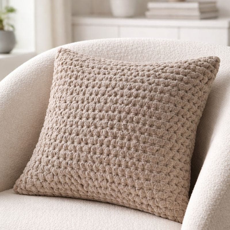 Malini Large Tuffra Natural Cushion