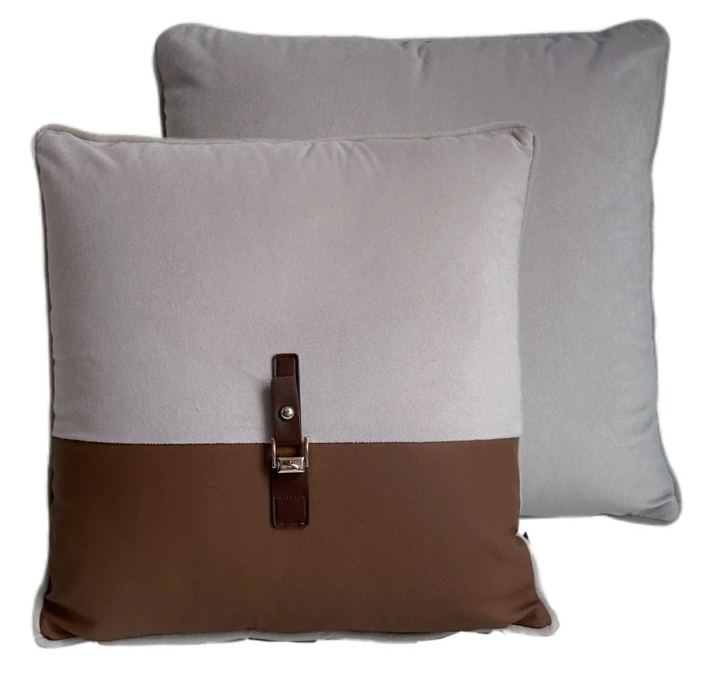 Paul Moneypenny Small Neutral Buckle Cushion