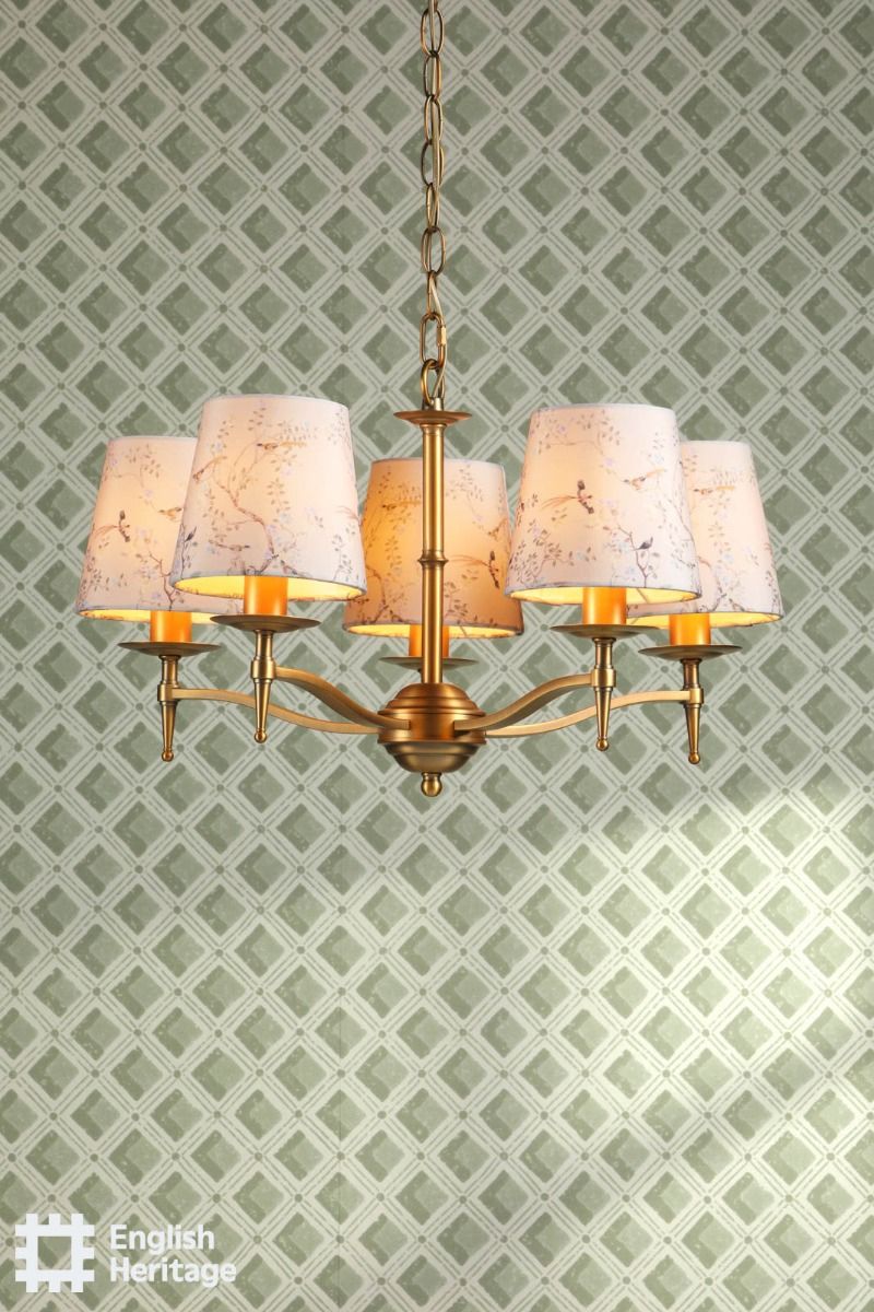 Marble Hill Aged Brass 5 Light Pendant
